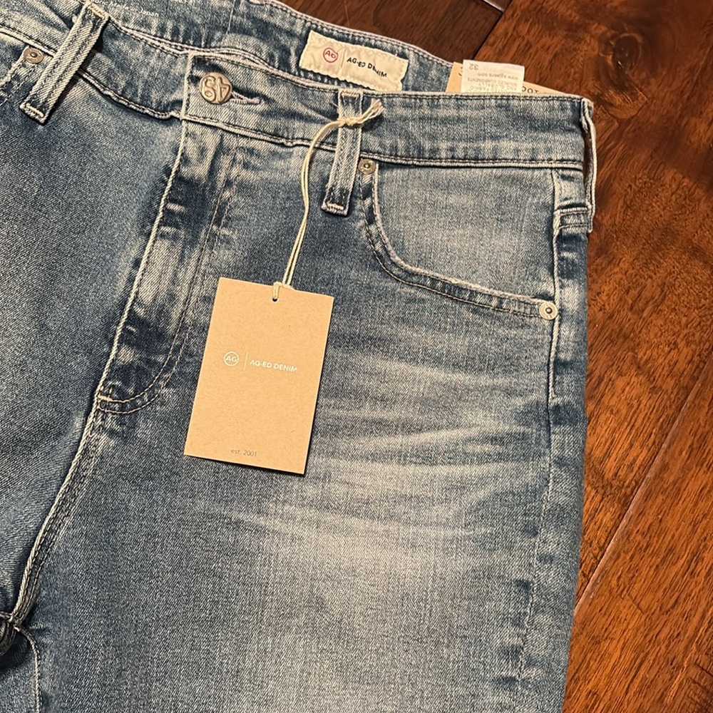 NWT AG-ED Denim 32 Farrah Boot Crop high rise fit - Picture 2 of 7